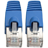 Eaton Tripp Lite Series Cat6a 10G Snagless Shielded STP Ethernet Cable (RJ45 M/M), PoE, Blue, 1 ft. (0.31 m) — N262-001-BL