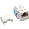 Eaton Tripp Lite Series Cat6/Cat5e 110 Style Punch Down Keystone Jack - White, 25-Pack, TAA — N238-025-WH