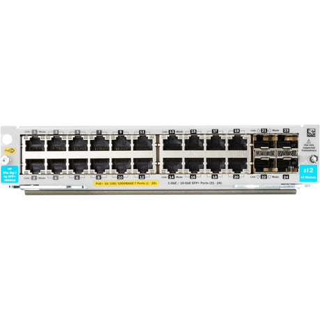 HPE 20-port 10/100/1000BASE-T PoE+ / 4-port 1G/10GbE SFP+ MACsec v3 zl2 Module — J9990A