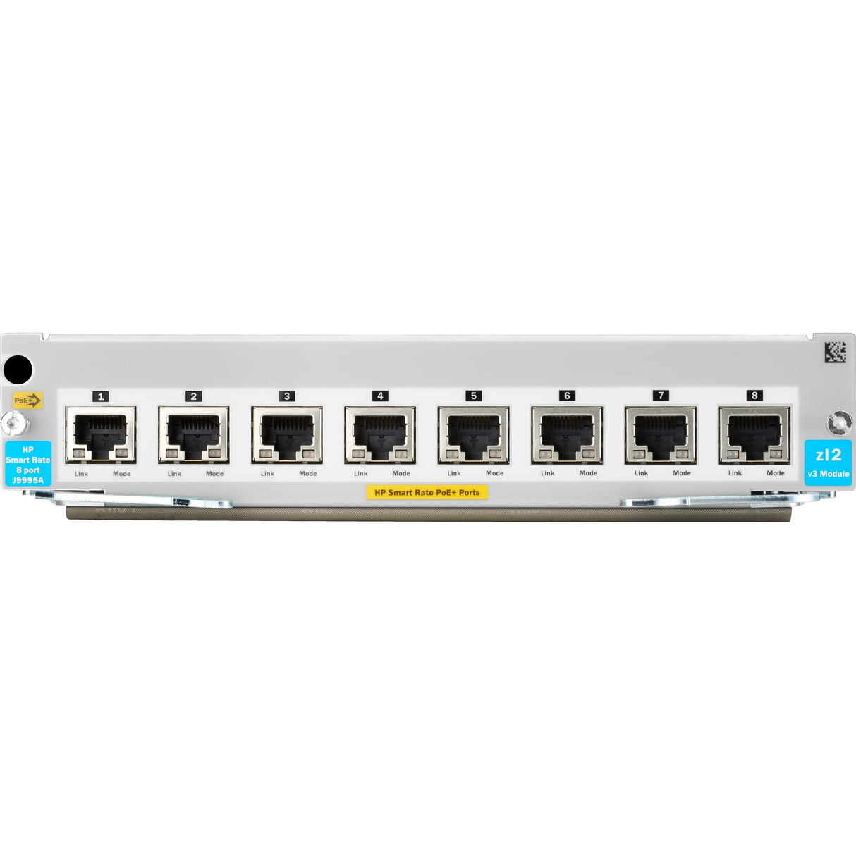HPE 5400R 8-port 1/2.5/5/10GBASE-T PoE+ with MACsec v3 zl2 Module — J9995A