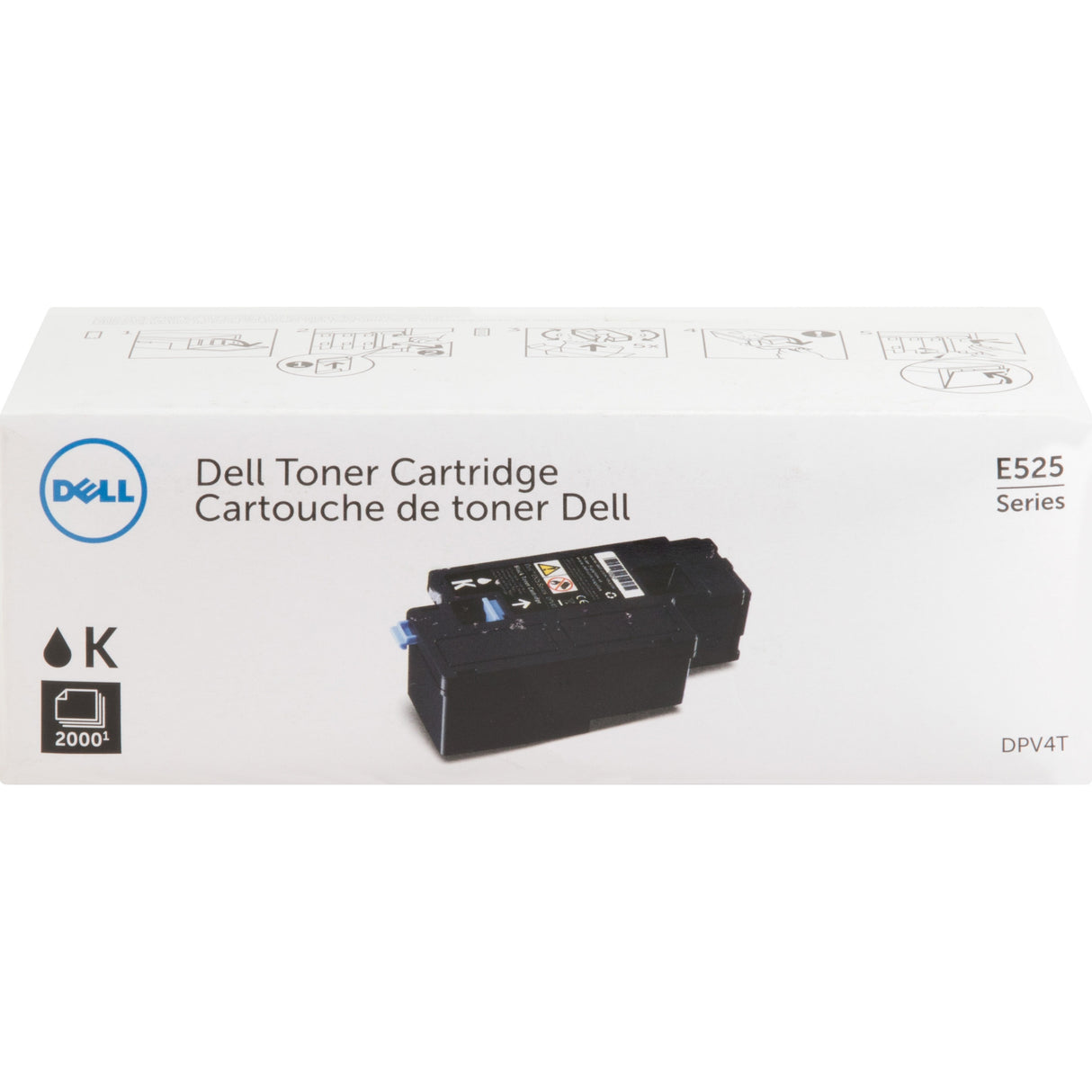 Dell Original Standard Yield Laser Toner Cartridge - Black - 1 Each — DPV4T