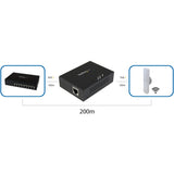 StarTech.com 1 Port Gigabit PoE+ Extender - 802.3at and 802.3af - 100 m (330 ft) - Power over Ethernet Extender - PoE Repeater Network Extender — POEEXT1GAT