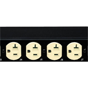 Eaton Basic PDU, 0U, L14-30P input, 5.76 kW, 120/240V, 24A, 10 ft cord, (8) 5-20R, (20) C13 (6) C19, TAA — EBA200-10