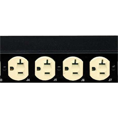 Eaton Basic PDU, 0U, L14-30P input, 5.76 kW, 120/240V, 24A, 10 ft cord, (8) 5-20R, (20) C13 (6) C19, TAA — EBA200-10
