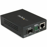 StarTech.com Gigabit Ethernet Fiber Media Converter with Open SFP Slot - Supports 10/100/1000 Networks — MCM1110SFP