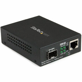 StarTech.com Gigabit Ethernet Fiber Media Converter with Open SFP Slot - Supports 10/100/1000 Networks — MCM1110SFP