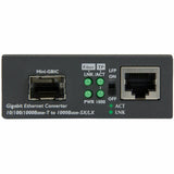 StarTech.com Gigabit Ethernet Fiber Media Converter with Open SFP Slot - Supports 10/100/1000 Networks — MCM1110SFP