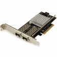 StarTech.com 10G Network Card - 2x 10G Open SFP+ Multimode LC Fiber Connector - Intel 82599 Chip - Gigabit Ethernet Card — PEX20000SFPI