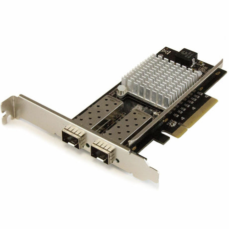 StarTech.com 10G Network Card - 2x 10G Open SFP+ Multimode LC Fiber Connector - Intel 82599 Chip - Gigabit Ethernet Card — PEX20000SFPI