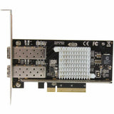 StarTech.com 10G Network Card - 2x 10G Open SFP+ Multimode LC Fiber Connector - Intel 82599 Chip - Gigabit Ethernet Card — PEX20000SFPI