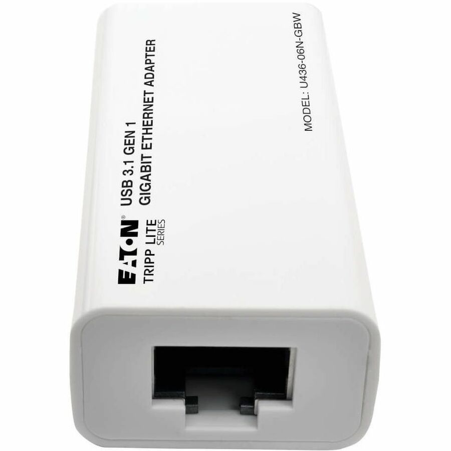 Eaton Tripp Lite Series USB-C to Gigabit Network Adapter, Thunderbolt 3 Compatibility - White — U436-06N-GBW