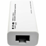 Eaton Tripp Lite Series USB-C to Gigabit Network Adapter, Thunderbolt 3 Compatibility - White — U436-06N-GBW