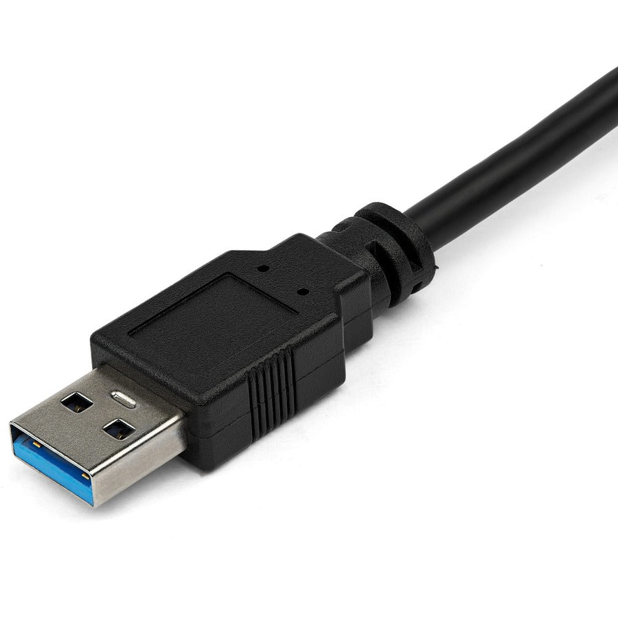 StarTech.com USB 3.0 to Gigabit Network Adapter with Built-In 2-Port USB Hub - Native Driver Support (Windows, Mac and Chrome OS) — USB31000S2H