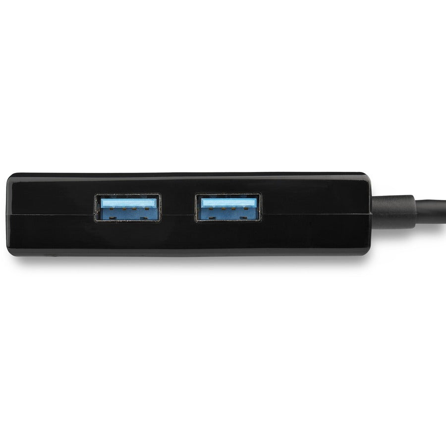 StarTech.com USB 3.0 to Gigabit Network Adapter with Built-In 2-Port USB Hub - Native Driver Support (Windows, Mac and Chrome OS) — USB31000S2H