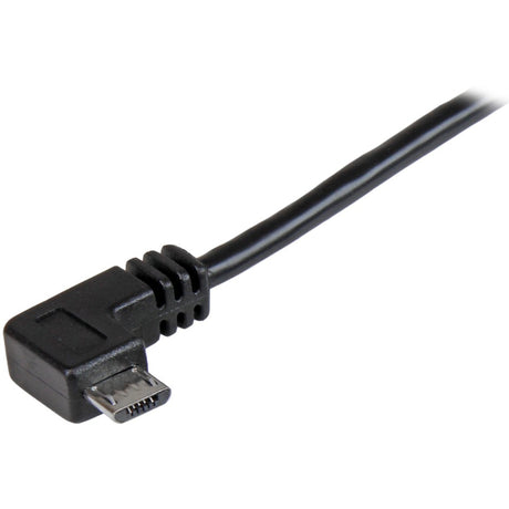 StarTech.com 1m 3 ft Right Angle Micro-USB Charge-and-Sync Cable M/M - USB 2.0 A to Micro-USB - 30/24 AWG — USBAUB1MRA