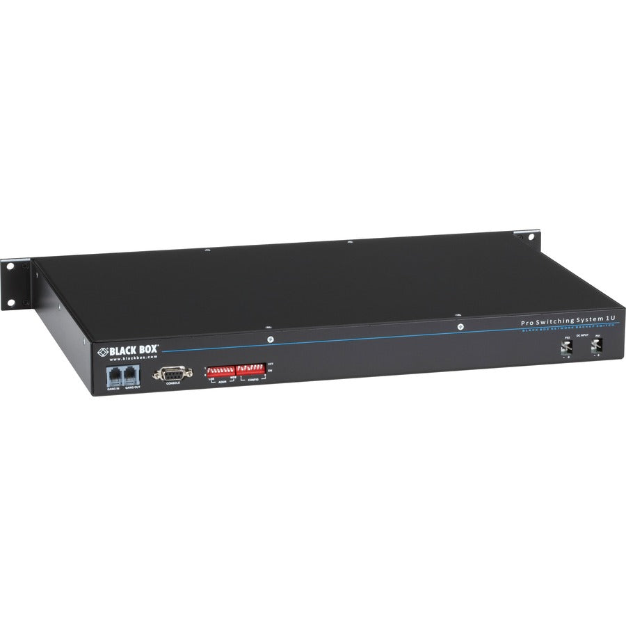 Black Box Rackmount Gang Switch - 19" , 1U, (8) RJ-45 A/B (All Pins), Network Manageable — NBSALL8MGR