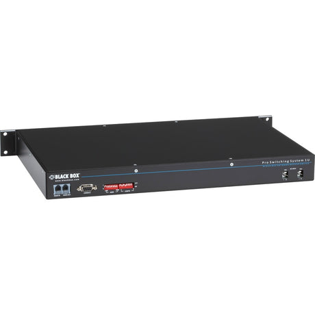 Black Box Rackmount Gang Switch - 19" , 1U, (8) RJ-45 A/B (All Pins), Network Manageable — NBSALL8MGR