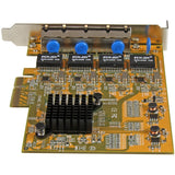 StarTech.com 4-Port PCI Express Gigabit Network Adapter Card - Quad-Port PCIe Gigabit NIC — ST1000SPEX43