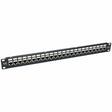 Eaton Tripp Lite Series 24-Port 1U Rack-Mount STP Shielded Cat6a Feedthrough Patch Panel, RJ45 Ethernet, TAA — N254-024-SH-6A