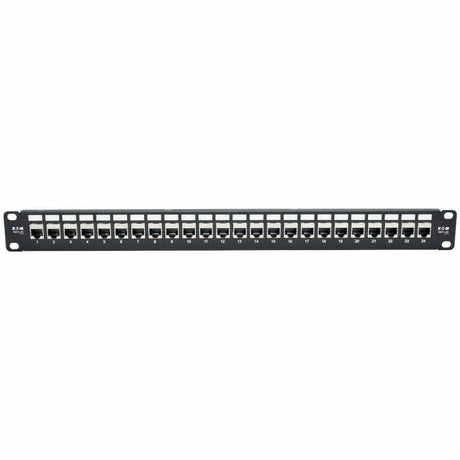 Eaton Tripp Lite Series 24-Port 1U Rack-Mount STP Shielded Cat6a Feedthrough Patch Panel, RJ45 Ethernet, TAA — N254-024-SH-6A
