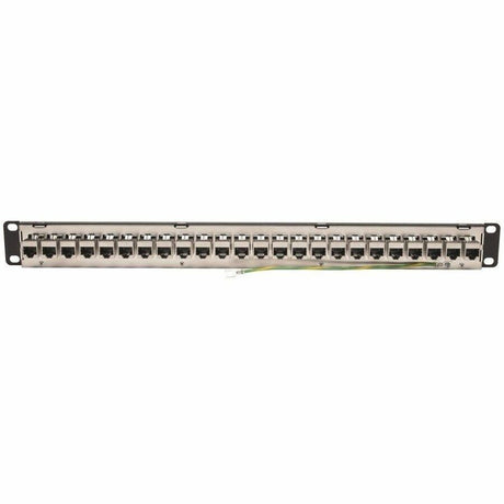 Eaton Tripp Lite Series 24-Port 1U Rack-Mount STP Shielded Cat6a Feedthrough Patch Panel, RJ45 Ethernet, TAA — N254-024-SH-6A