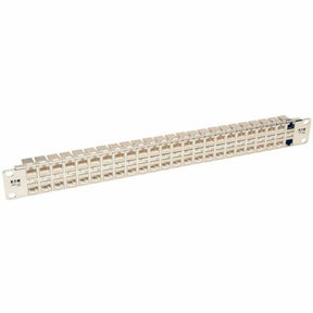 Eaton Tripp Lite Series 48-Port 1U Rack-Mount STP Shielded Cat6a Feedthrough Patch Panel, RJ45 Ethernet, TAA — N254-048-SH-6A