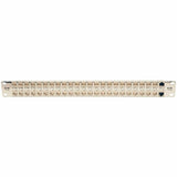 Eaton Tripp Lite Series 48-Port 1U Rack-Mount STP Shielded Cat6a Feedthrough Patch Panel, RJ45 Ethernet, TAA — N254-048-SH-6A