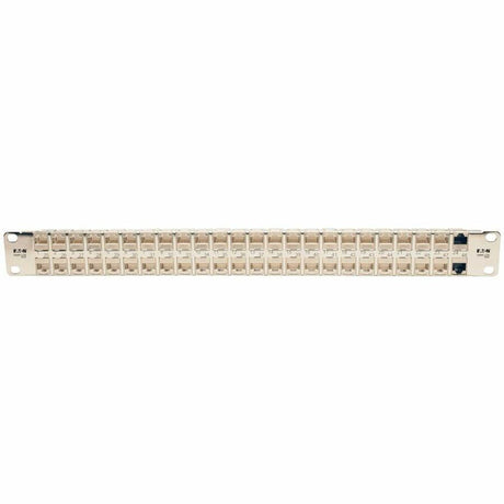 Eaton Tripp Lite Series 48-Port 1U Rack-Mount STP Shielded Cat6a Feedthrough Patch Panel, RJ45 Ethernet, TAA — N254-048-SH-6A