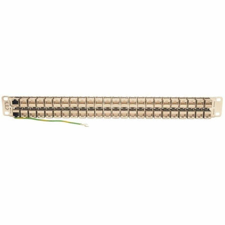Eaton Tripp Lite Series 48-Port 1U Rack-Mount STP Shielded Cat6a Feedthrough Patch Panel, RJ45 Ethernet, TAA — N254-048-SH-6A
