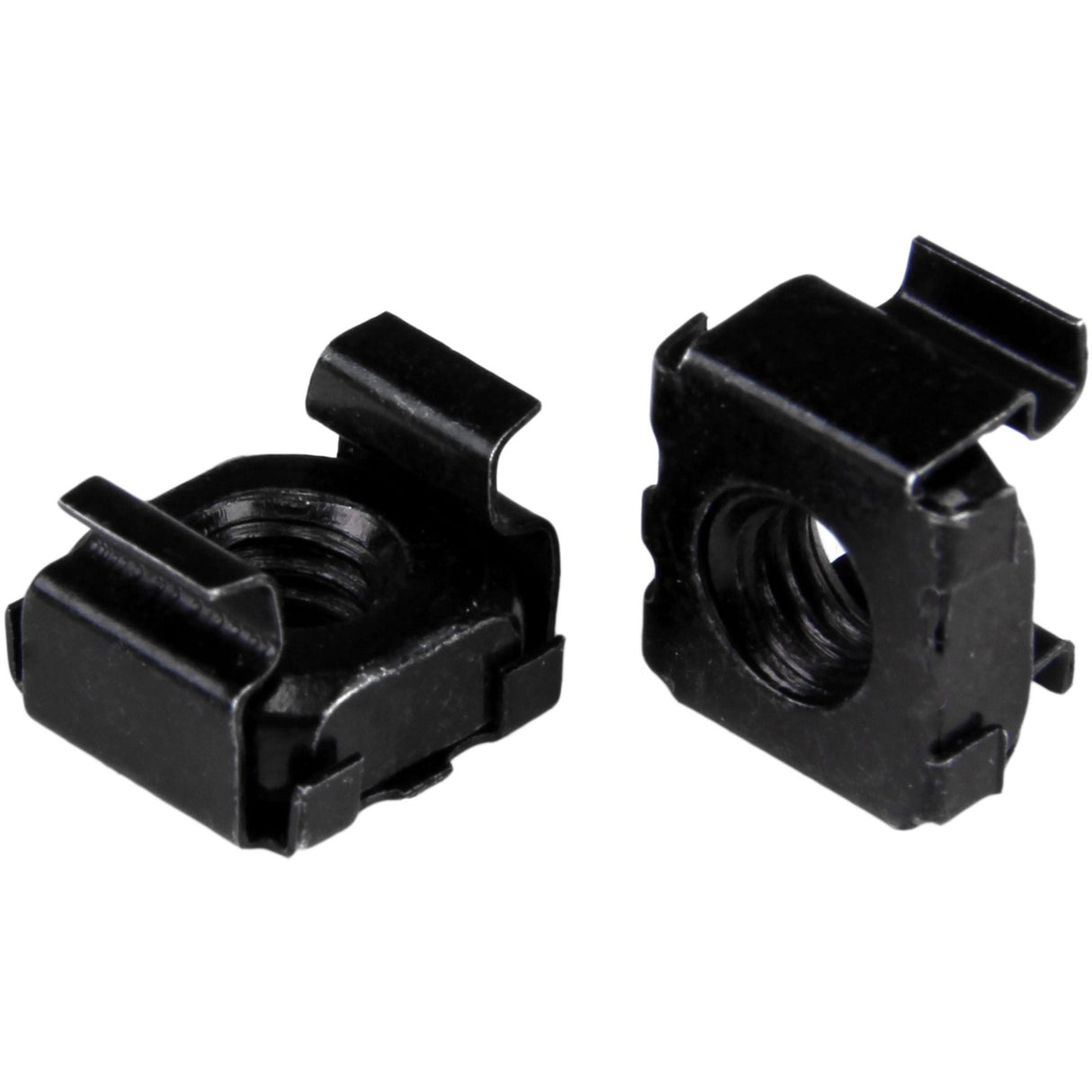 StarTech.com M6 Cage Nuts - 100 Pack, Black - M6 Mounting Cage Nuts for Server Rack & Cabinet — CABCAGENT62B