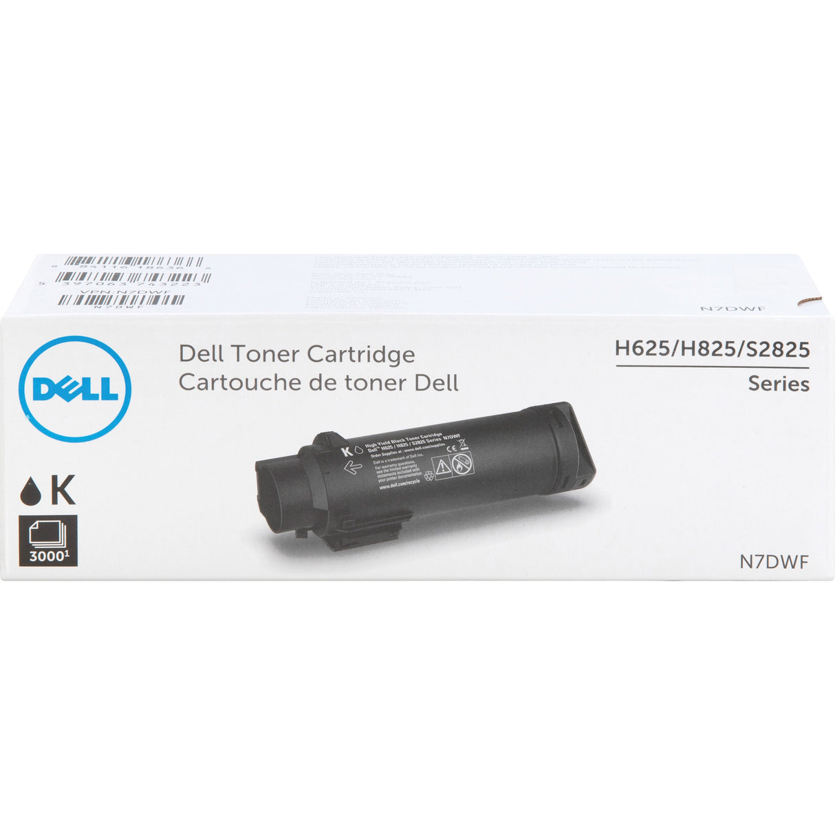 Dell Original High Yield Laser Toner Cartridge - Black - 1 Each — N7DWF