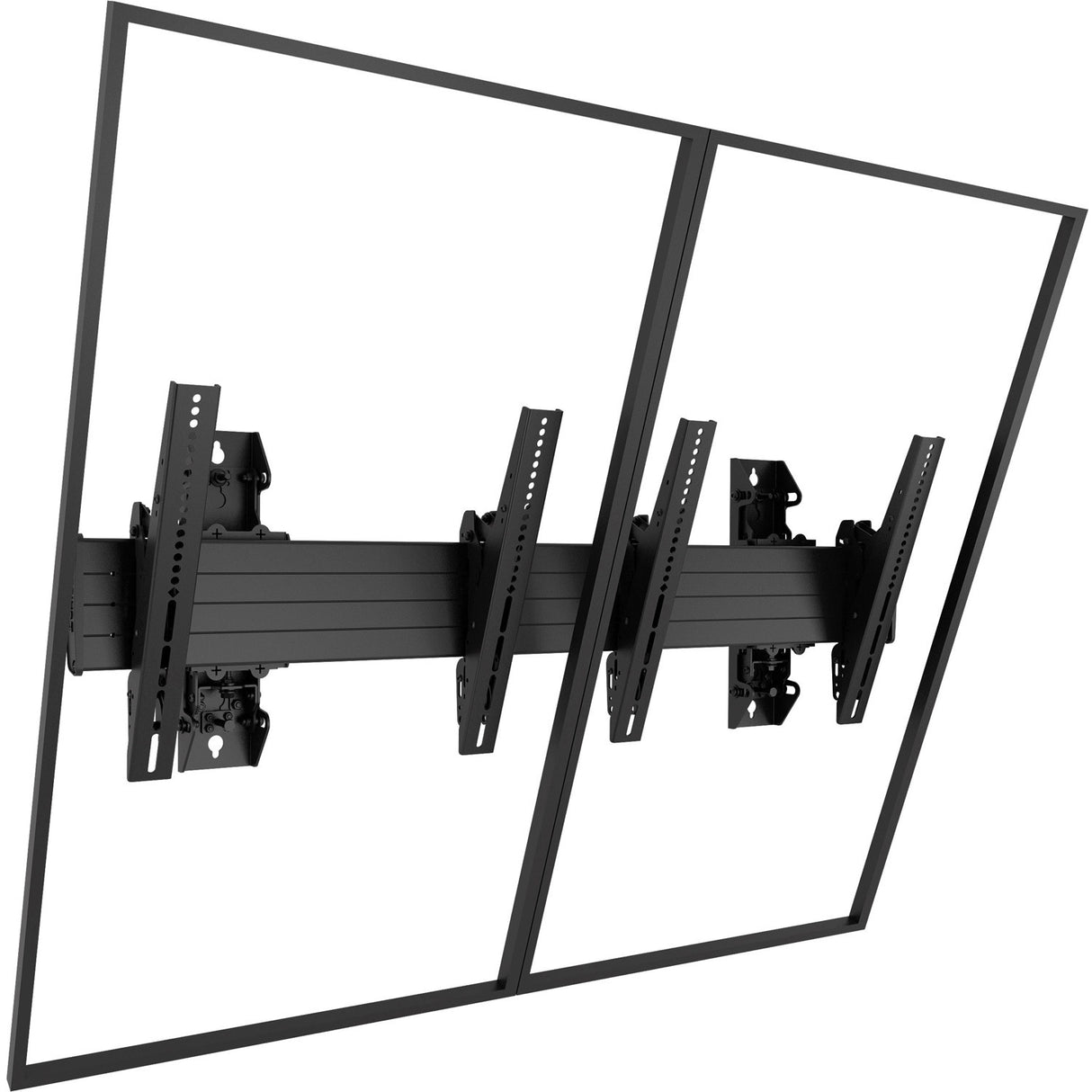 Chief Fusion LWM2X1UP Wall Mount for Menu Board - Black — LWM2X1UP