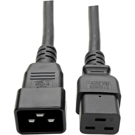 Eaton Tripp Lite Series Power Extension Cord, C19 to C20 - Heavy-Duty, 15A, 250V, 14 AWG, 6 ft. (1.83 m), Black — P036-006-15A