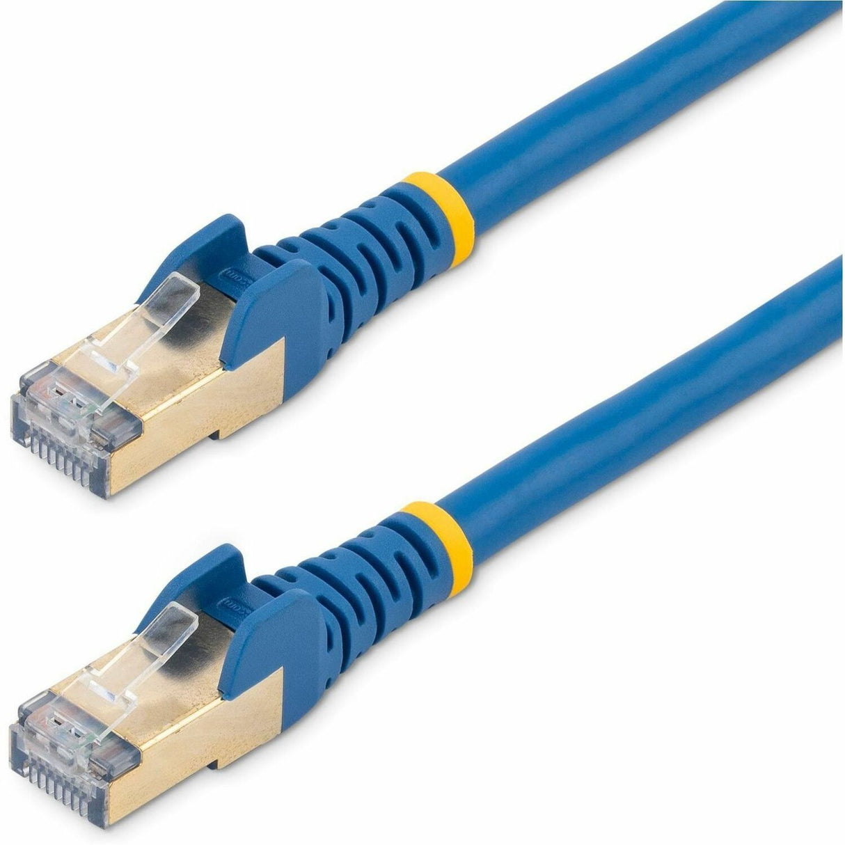 StarTech.com 35ft Cat6a Ethernet Cable - 10 Gigabit Category 6a Shielded Snagless 100W PoE Patch Cord - 10GbE Blue UL Certified Wiring/TIA — C6ASPAT35BL