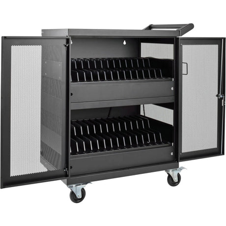 Tripp Lite by Eaton Multi-Device Charging Cart, 32 AC Outlets, Chromebooks and Laptops, Wall-Mount Option, Black — CSC32AC