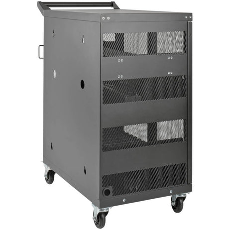Tripp Lite by Eaton Multi-Device Charging Cart, 32 AC Outlets, Chromebooks and Laptops, Wall-Mount Option, Black — CSC32AC