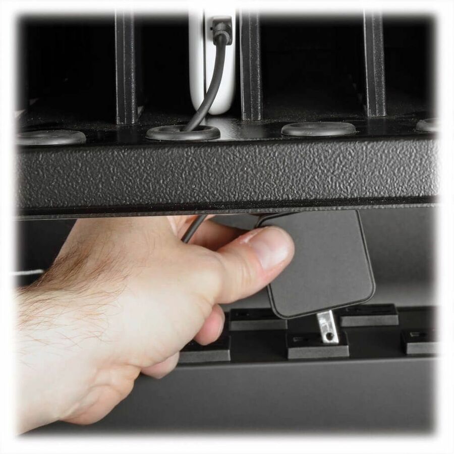 Tripp Lite by Eaton Multi-Device Charging Cart, 32 AC Outlets, Chromebooks and Laptops, Wall-Mount Option, Black — CSC32AC