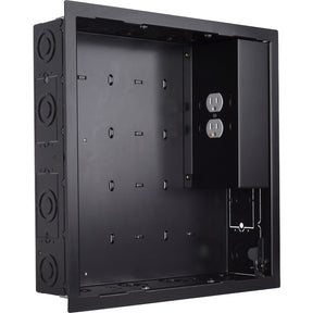 Chief Proximity In-Wall Storage Box with 2 Receptable Filter & Surge - For Flat Panel Displays- Black — PAC526FBP2