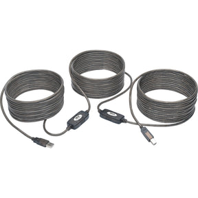 Eaton Tripp Lite Series USB 2.0 A to B Active Repeater Cable (M/M), 50 ft. (15.24 m) — U042-050
