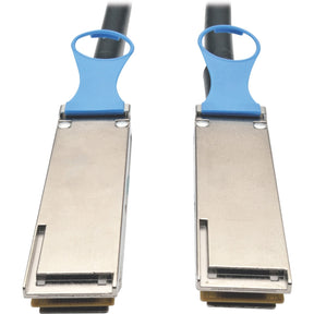 Eaton Tripp Lite Series QSFP28 to QSFP28 100GbE Passive DAC Cable (M/M), QSFP-100G-CU2M Compatible, 2M (6.56 ft.) — N282-02M-28-BK