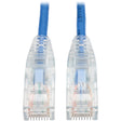Eaton Tripp Lite Series Cat6 Gigabit Snagless Slim UTP Ethernet Cable (RJ45 M/M), PoE, Blue, 5 ft. (1.52 m) — N201-S05-BL