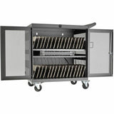 Tripp Lite by Eaton Multi-Device Charging Cart, 32 USB Ports, iPad and Android Tablets, Wall-Mount Option, Black — CSC32USB