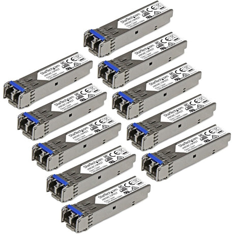 StarTech.com 10 pack HPE J4859C Compatible SFP Module 1000BASE-LX - 1GbE Gigabit Ethernet Single Mode/Multi Mode Fiber Transceiver - 10km — J4859C10PKST