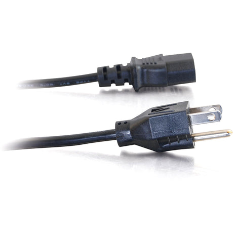 C2G 1ft Universal Power Cord - 18 AWG - NEMA 5-15P to IEC320C13 — 24240