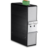 TRENDnet 12-Port Hardened Industrial Gigabit PoE+ Layer 2+ Managed DIN-Rail Switch, TI-PG1284i, 240W Power Budget, IP30 Rated, Ethernet Splitter, NDAA & TAA Compliant, Lifetime Protection, Black