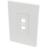 Tripp Lite by Eaton Single-Gang 2-Port Wall Plate Keystone Cat5/6 USB HDMI Dport RCA — N080-102