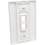 Tripp Lite by Eaton Single-Gang 2-Port Wall Plate Keystone Cat5/6 USB HDMI Dport RCA — N080-102