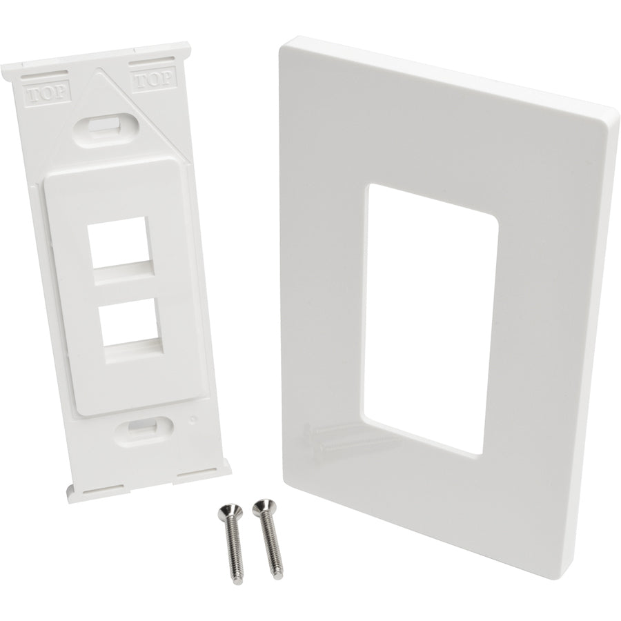 Tripp Lite by Eaton Single-Gang 2-Port Wall Plate Keystone Cat5/6 USB HDMI Dport RCA — N080-102