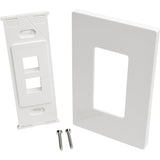 Tripp Lite by Eaton Single-Gang 2-Port Wall Plate Keystone Cat5/6 USB HDMI Dport RCA — N080-102