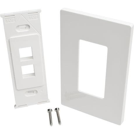 Tripp Lite by Eaton Single-Gang 2-Port Wall Plate Keystone Cat5/6 USB HDMI Dport RCA — N080-102